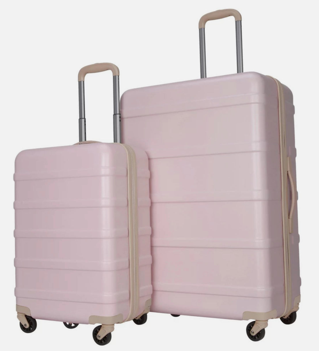 Skyline 2pc Hardside Spinner Luggage Set - Rose Smoke