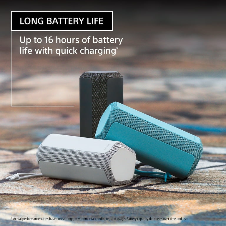 Sony SRS-XE200 Wireless Ultra Portable BLUETOOTH Speaker, IP67 Water-resistant, Dustproof and Shockproof, Blue