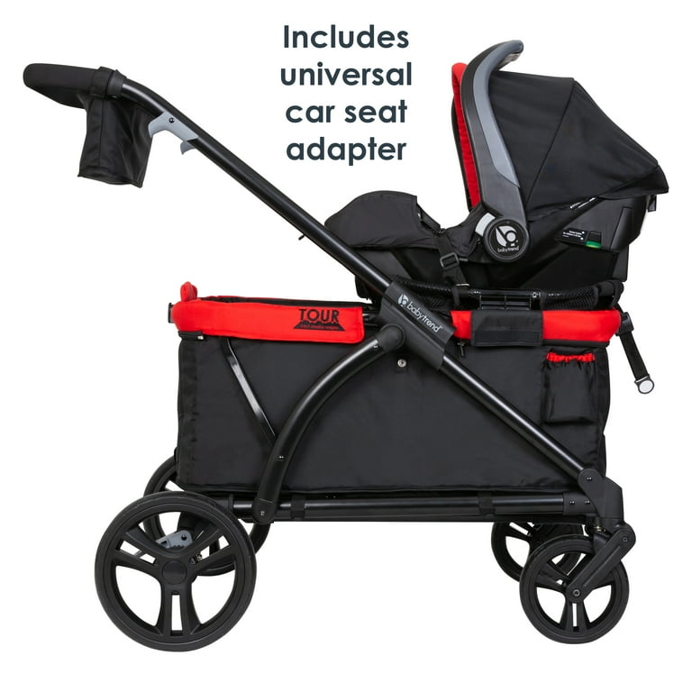 Baby Trend Tour 2-in-1 Stroller Wagon - Red