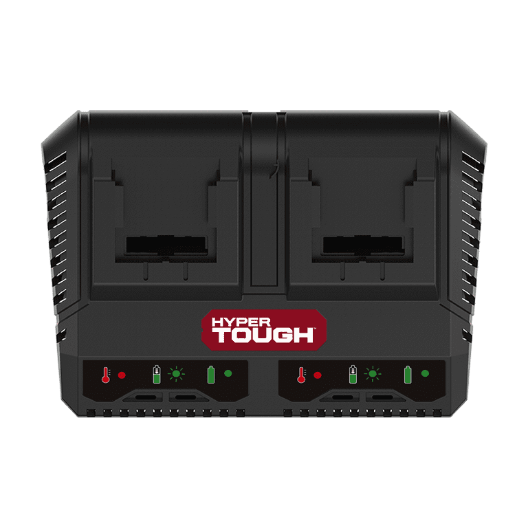 Hyper Tough 20V Max Lithium-Ion Dual-Port Fast Charger with Quick Battery Charging