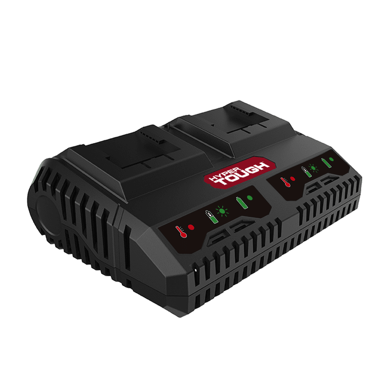 Hyper Tough 20V Max Lithium-Ion Dual-Port Fast Charger with Quick Battery Charging