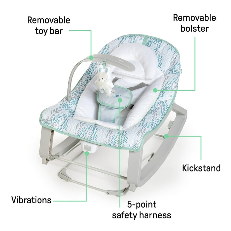Ingenuity Keep Cozy 3-in-1 Grow With Me Bounce & Rock seat