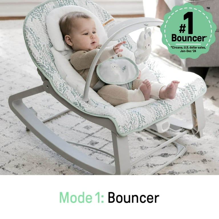 Ingenuity Keep Cozy 3-in-1 Grow With Me Bounce & Rock seat