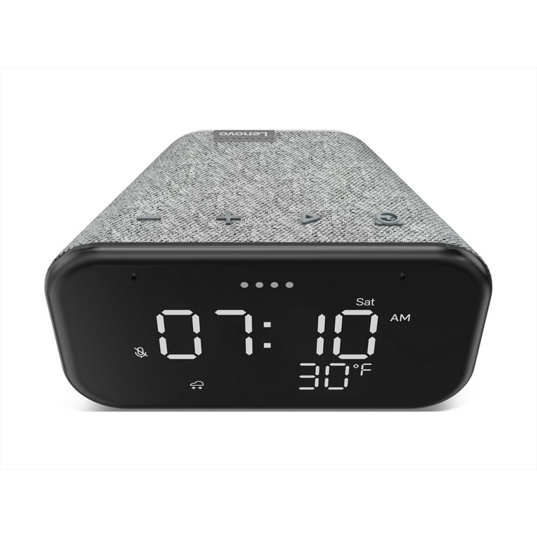 Lenovo Smart Clock Essential and Smart Color Bulb (Wi-Fi, A19, 800 Lumen - 60 Watt Equiv.)