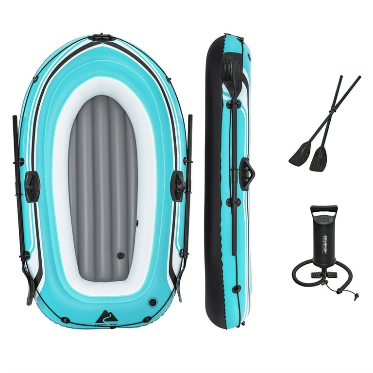 Ozark Trail 77 in. x 40.16 in. Recreational 2 Person PVC Inflatable Raft, 353 Maximum Load Weight