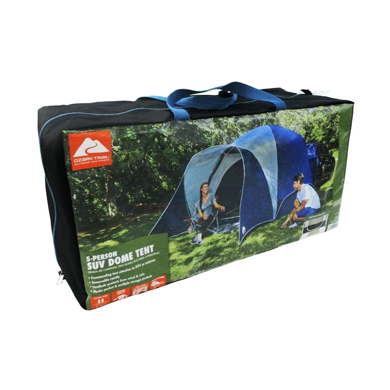 Ozark Trail, 5-Person SUV Dome Tent, 9' x 9' x 84”, 23.7 lbs