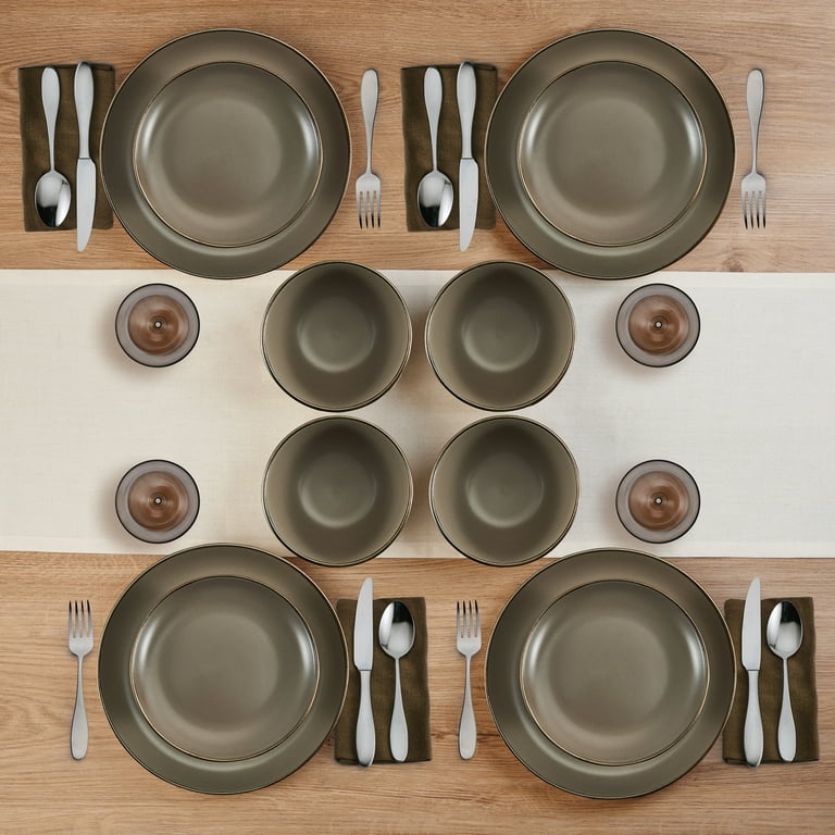 Pfaltzgraff Hadlee 12-piece Dinnerware set Stoneware in Gray