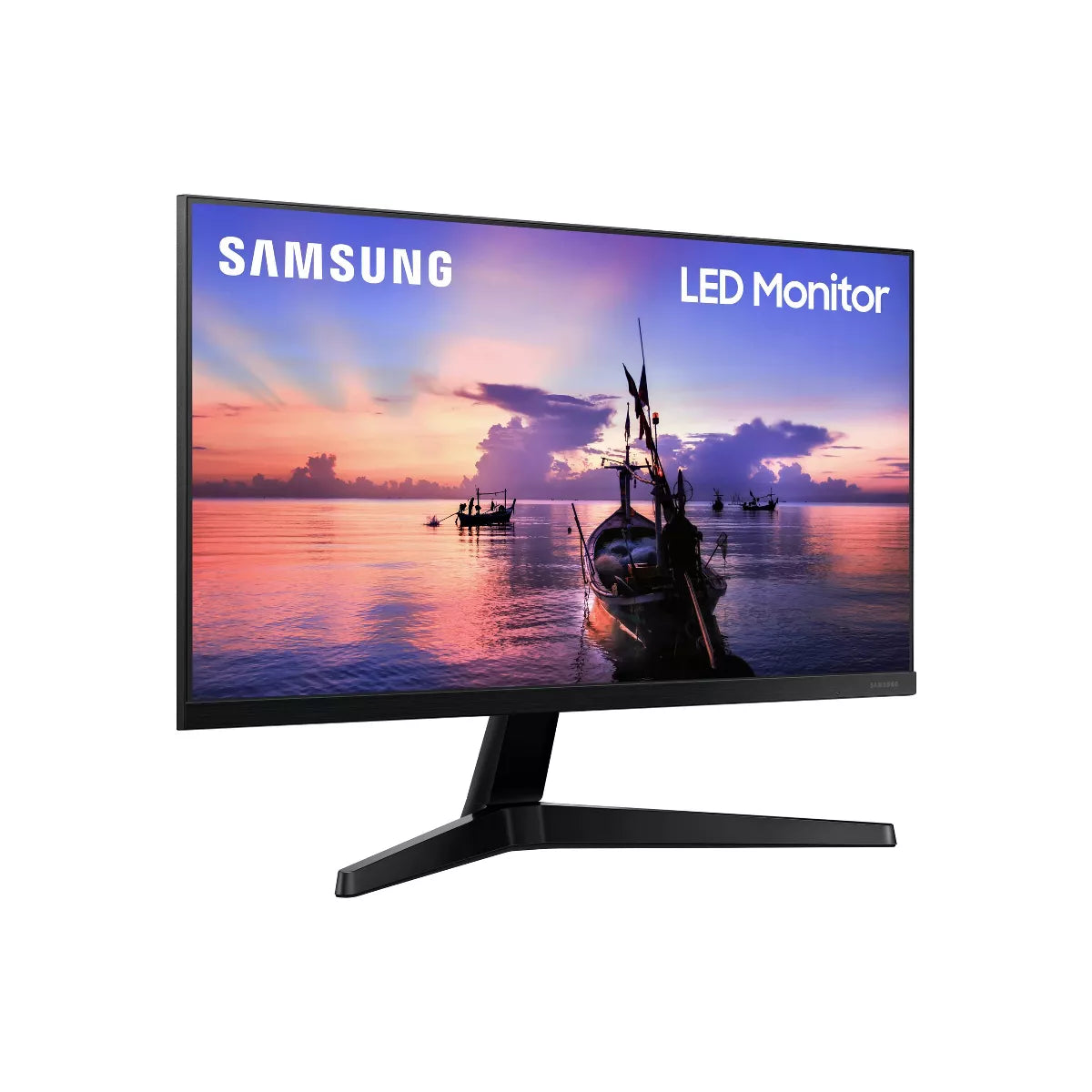 Samsung 27" FHD IPS Computer Monitor, AMD FreeSync, HDMI & VGA (T350 Series) - Dark Blue/Gray