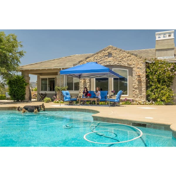 Everbilt 10 ft. x 10 ft. Blue Instant Canopy Pop Up Tent