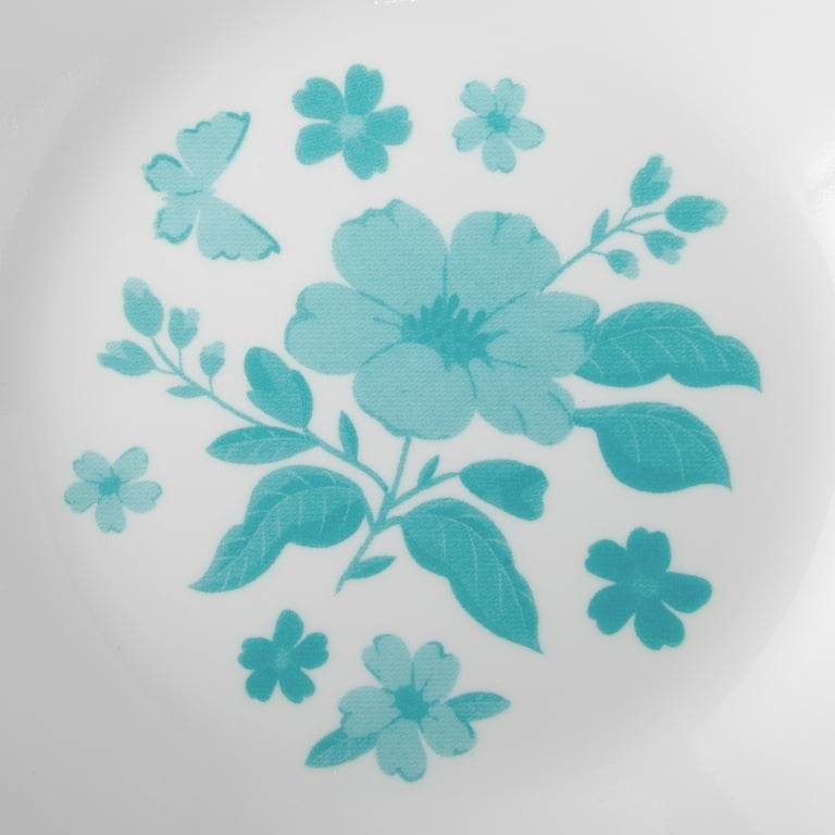 The Pioneer Woman by Corelle 4-Piece Appetizer Plate Set, Evie, Teal