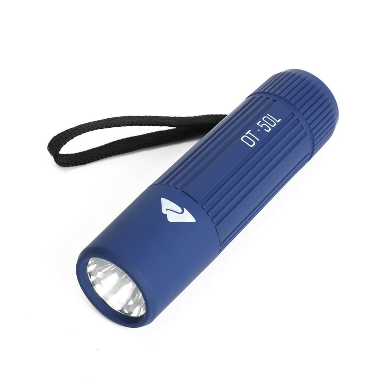 Ozark Trail Single Mini Handheld LED 50 Lumens Flashlight, 3 AAA Batteries, Blue
