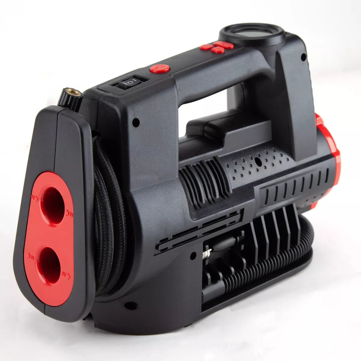 Justin Case Dual Function Tire Inflator: Portable Tire Compressor & Pump for Car, Metal & Plastic, 2 Year Warranty
