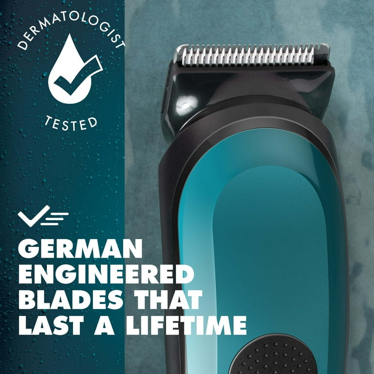 Gillette Intimate i3 Men's Pubic Hair Electric Trimmer for Men, Waterproof, Blue