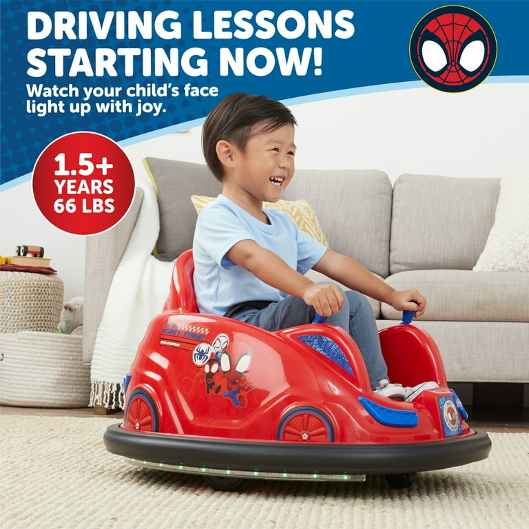 Marvel Spidey Bumper Car 6V Ride on Toy, by Flybar