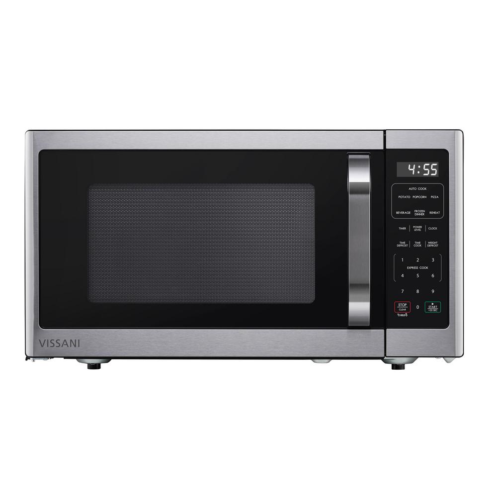 Vissani 1.6 cu. ft. Countertop with Sensor Cook Microwave in Stainless Steel