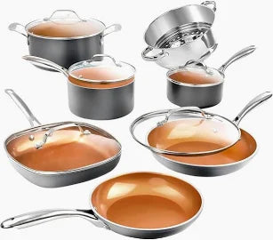 Gotham Steel Diamond Heavy Duty Ceramic Non-Stick 12pc Cookware Set