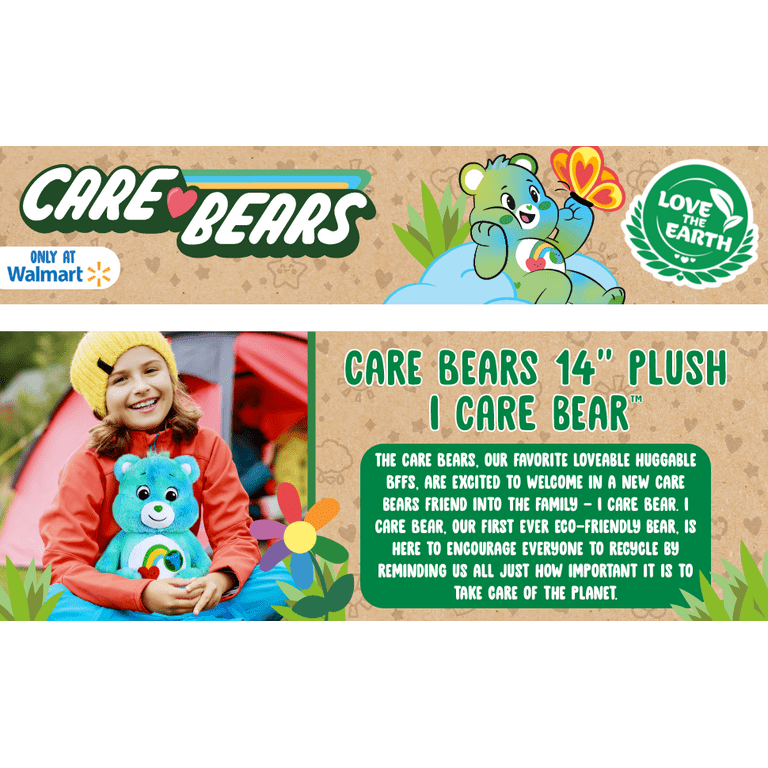 Care Bears I Care Bear - Soft Recycled Material!