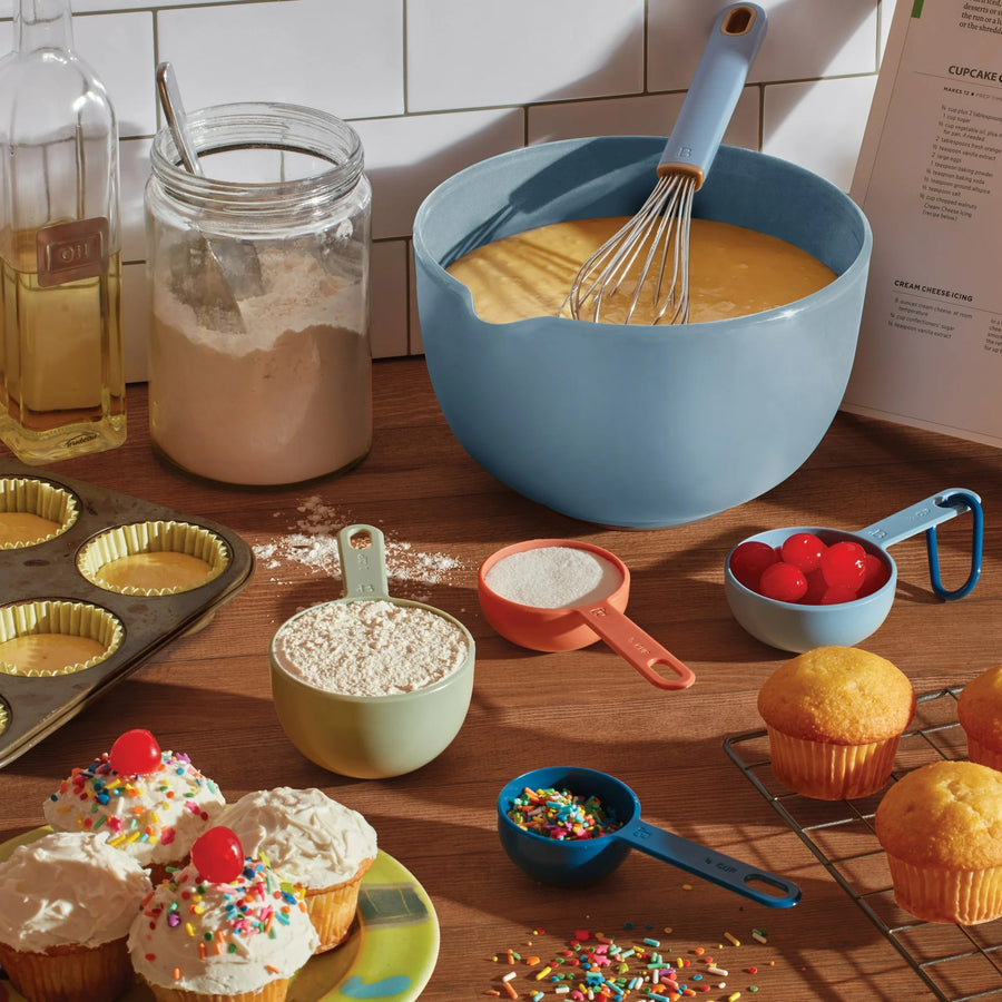 Beautiful 6-piece Essential Baking Set in Blue Icing by Drew Barrymore