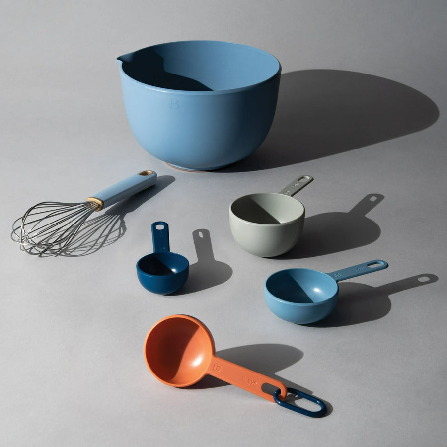 Beautiful 6-piece Essential Baking Set in Blue Icing by Drew Barrymore
