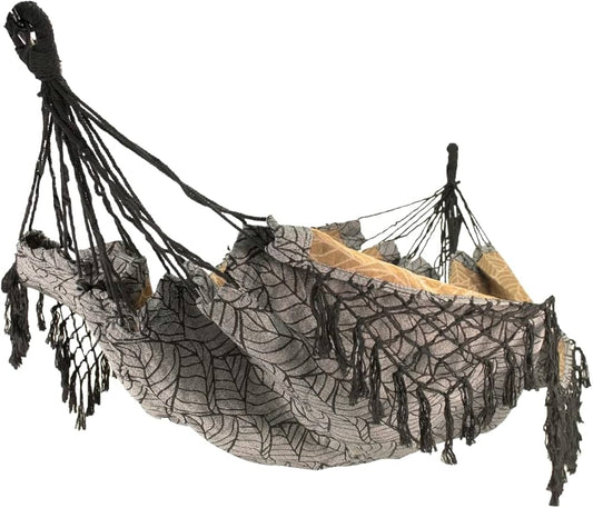 Equip Jackard Macrame Hammock Black & White