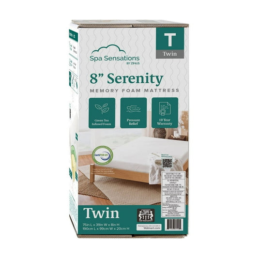 Spa Sensations 8" Serenity Memory Foam Mattress (twin)