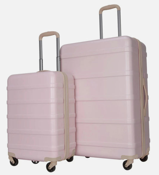 Skyline 2pc Hardside Spinner Luggage Set - Rose Smoke