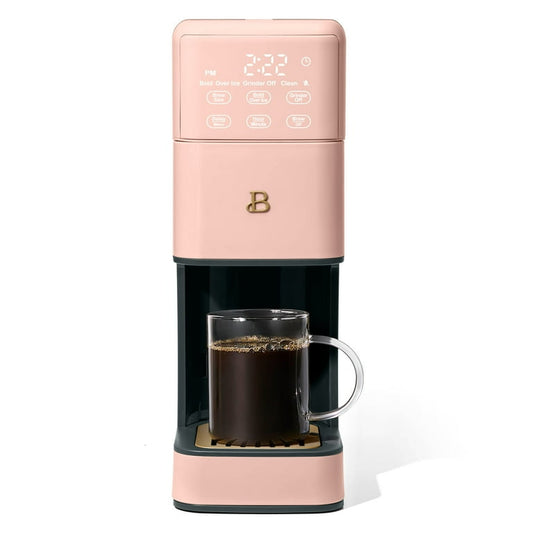 Beautiful Perfect Grind™ Programmable Single Serve Coffee Maker, Rose by Drew Barrymore