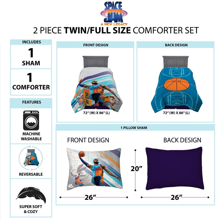 Spacejam reversible Comforter twin/full