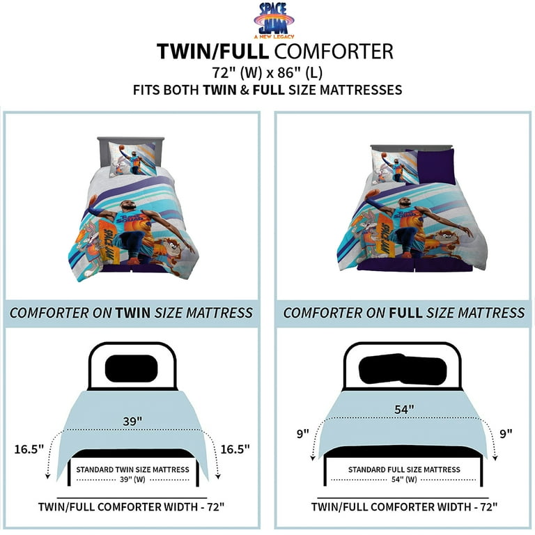 Spacejam reversible Comforter twin/full