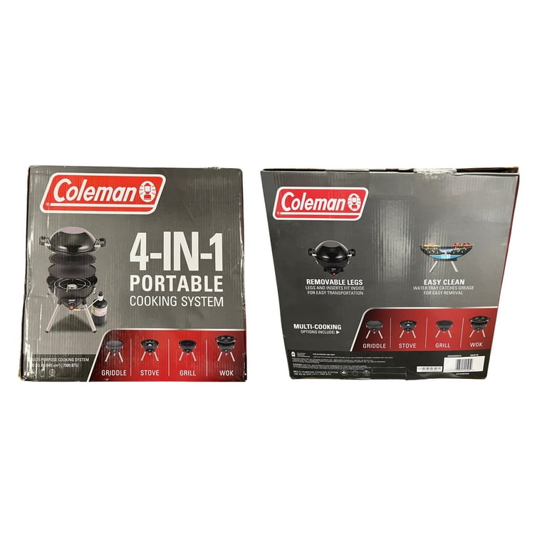 Coleman 4-in-1 Portable Propane Gas Multi-Purpose Camping Stove