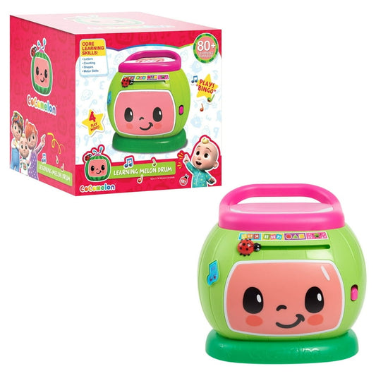 Cocomelon Learning Melon Drum Interactive Lights and Sounds, Learning and Education, Kids Toys for Ages 18 month