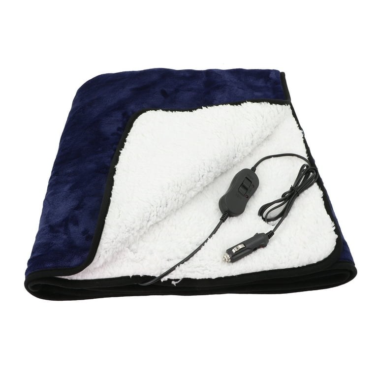Goodyear 12V Heated Blanket, Reversible Plush/Sherpa,55 x 39, 2lbs