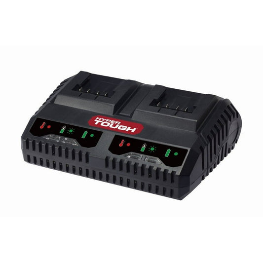 Hyper Tough 20V Max Lithium-Ion Dual-Port Fast Charger with Quick Battery Charging