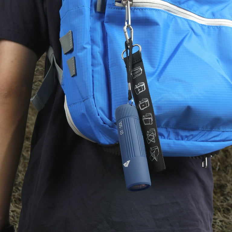 Ozark Trail Single Mini Handheld LED 50 Lumens Flashlight, 3 AAA Batteries, Blue