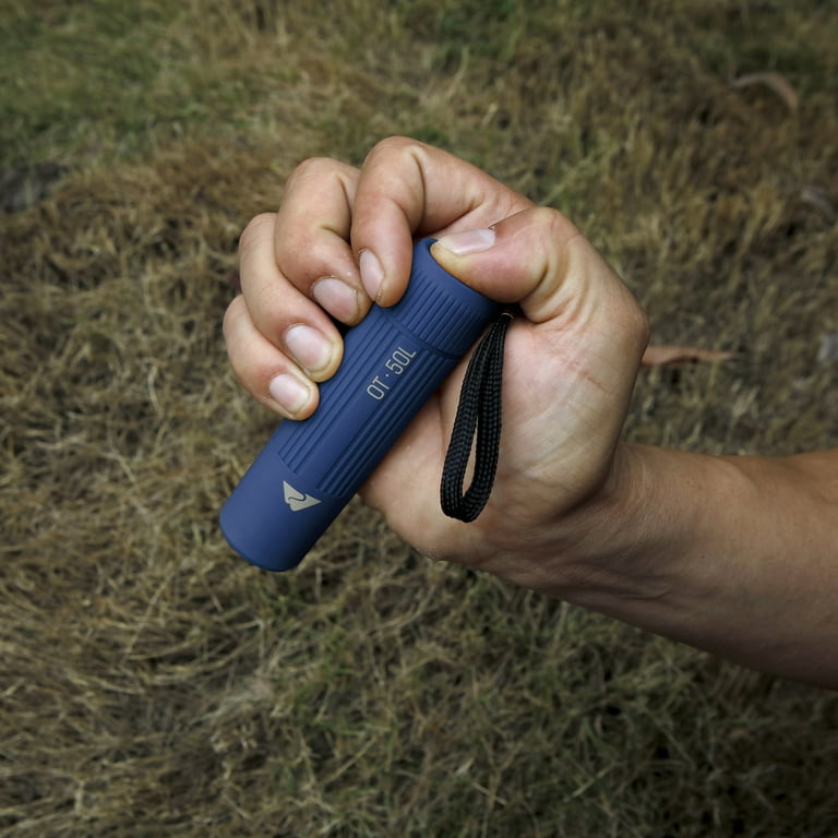 Ozark Trail Single Mini Handheld LED 50 Lumens Flashlight, 3 AAA Batteries, Blue