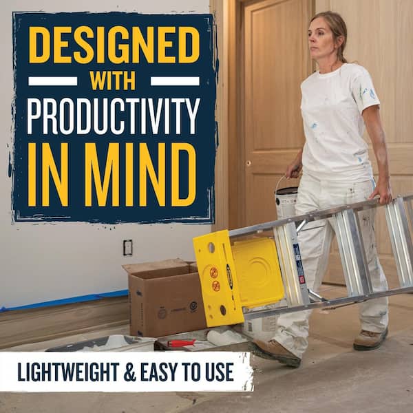 Werner 5 ft. Aluminum Step Ladder (9 ft. Reach Height) with 225 lb. Load Capacity Type II Duty Rating