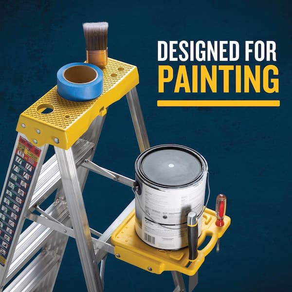 Werner 5 ft. Aluminum Step Ladder (9 ft. Reach Height) with 225 lb. Load Capacity Type II Duty Rating