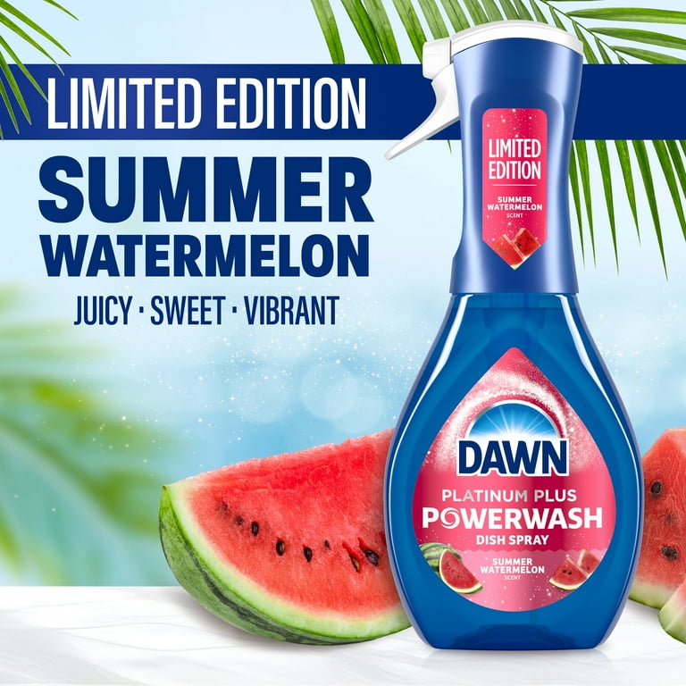 Dawn Powerwash Spray, Dish Soap, Dishwashing Liquid, Summer Watermelon, 1 Starter Kit, 16 Fl Oz