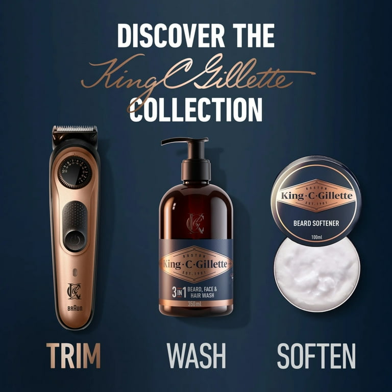 King C. Gillette Beard Trimmer PRO with Precision Wheel