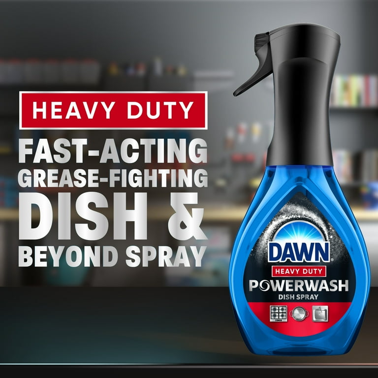 Dawn Powerwash Heavy Duty Dish Spray, Dish Soap, All-Purpose Cleaner, 1 Starter Kit, 16 FL Oz