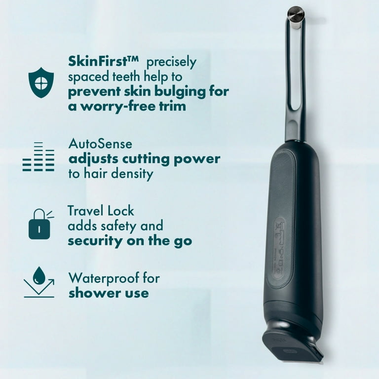 Gillette i7 Intimate Men’s Premium Pubic Hair Trimmer, with Intimate Razor, Body Hair Trimmer for Men Grooming Kit