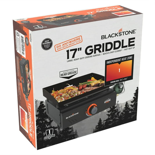 Blackstone Adventure Ready Single Burner 17” Tabletop Griddle with Non Slip Feet