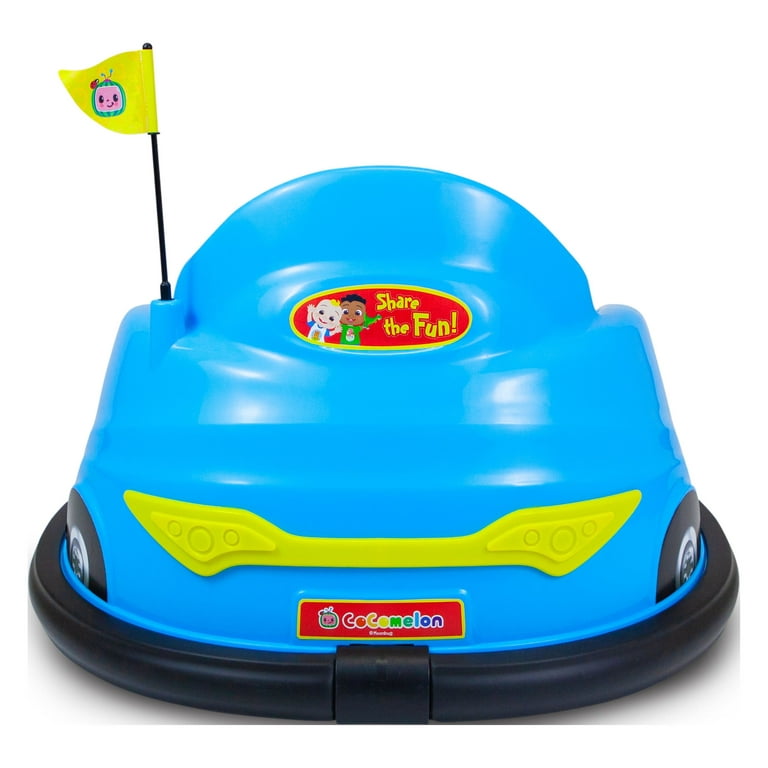 CoComelon 6V Bumper Car, Battery Powered, Electric Ride on for Children by Flybar, Includes Charger