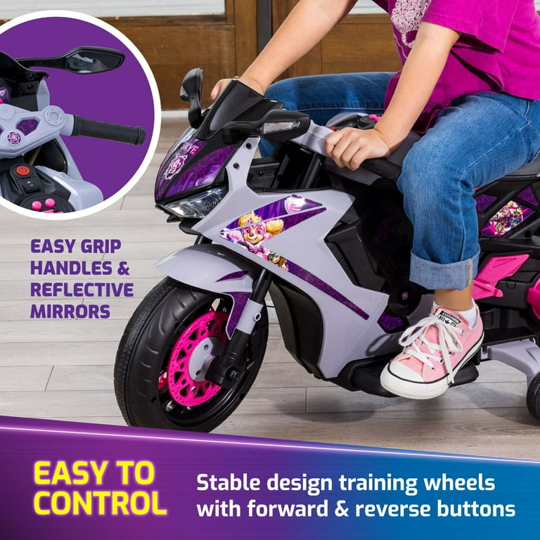 Paw Patrol SKYE, Motorcycle Ride on, Kids Ages 3+ Years , up to 65lbs