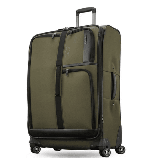 American Tourister Cargo Max 29" Softside Large Checked Spinner Luggage Single Piece - Olive