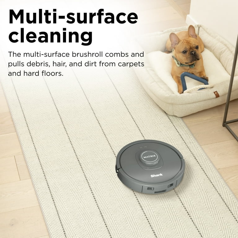 Shark Matrix Self-Empty Robot Vacuum with No Spots Missed on Carpets & Hard Floors, Bagless 30 Day Capacity Base, Precision Home Mapping, Wi-Fi, RV2300S