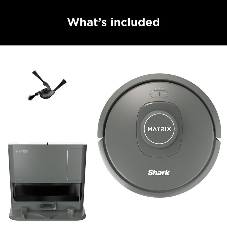 Shark Matrix Self-Empty Robot Vacuum with No Spots Missed on Carpets & Hard Floors, Bagless 30 Day Capacity Base, Precision Home Mapping, Wi-Fi, RV2300S