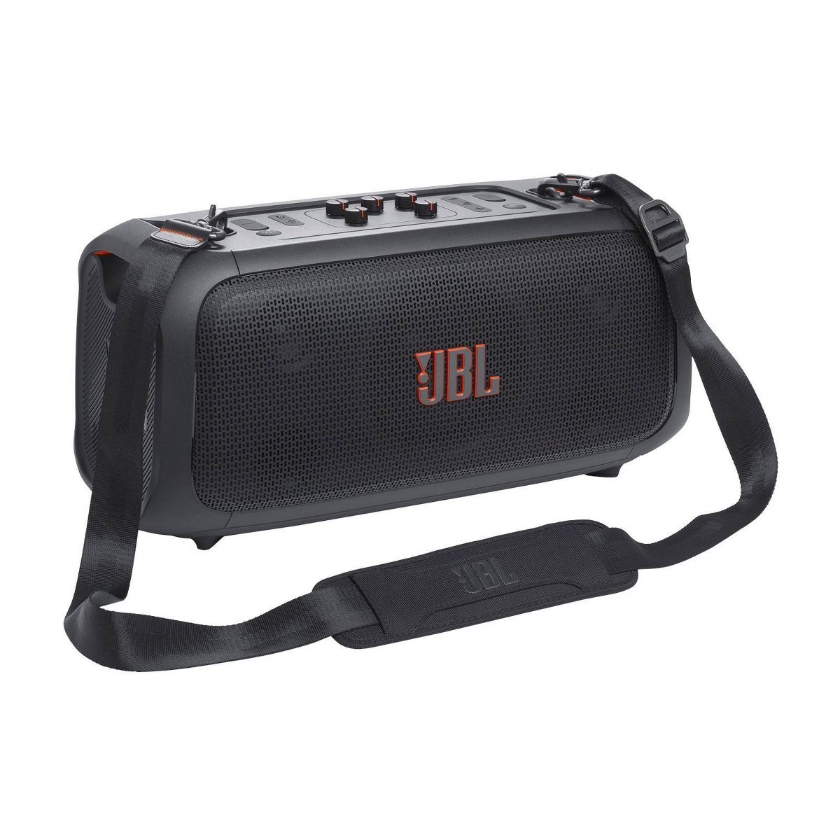 JBL Party Box OnTheGo Bluetooth Wireless Speaker - Black: Rechargeable, IPX4, USB Charging