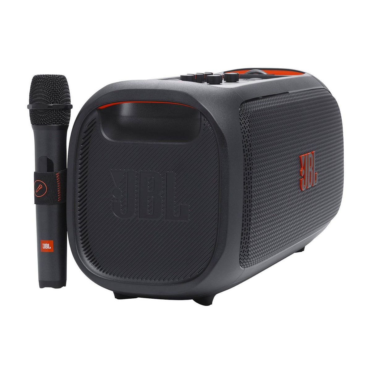 JBL Party Box OnTheGo Bluetooth Wireless Speaker - Black: Rechargeable, IPX4, USB Charging