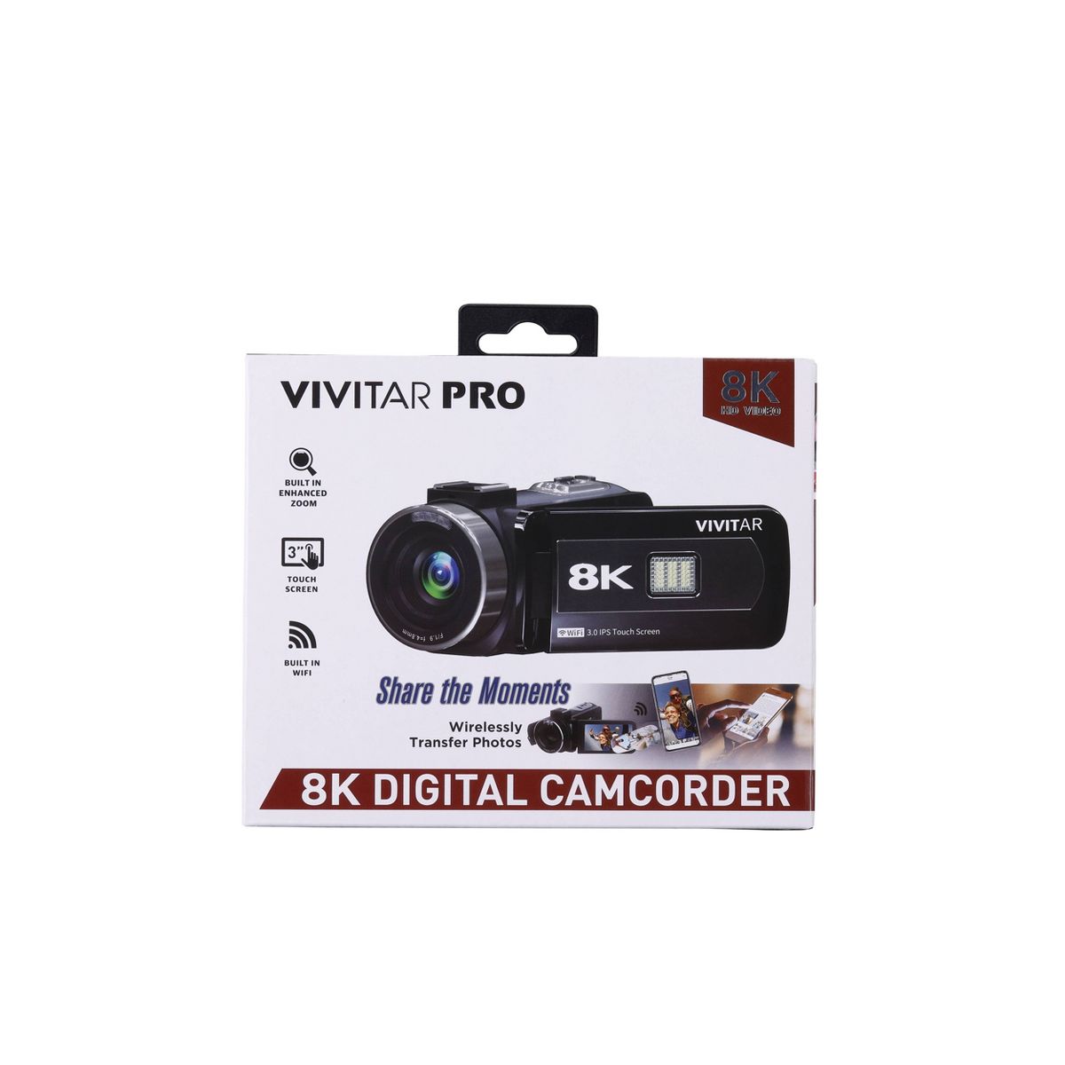 Vivitar 8K 18x Zoom Camcorder